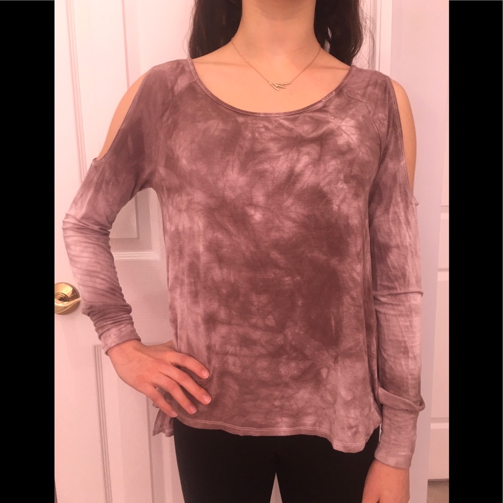 American Eagle tie-dye cold shoulder size small